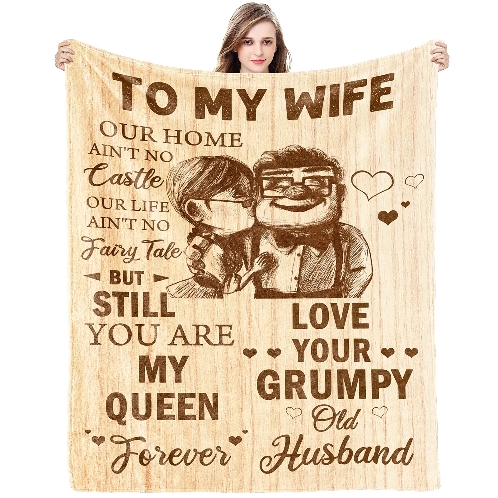 OEM Gifts for Wife, Husband Wedding Anniversary , Birthday, Christmas, Valentines, Gift Blanket