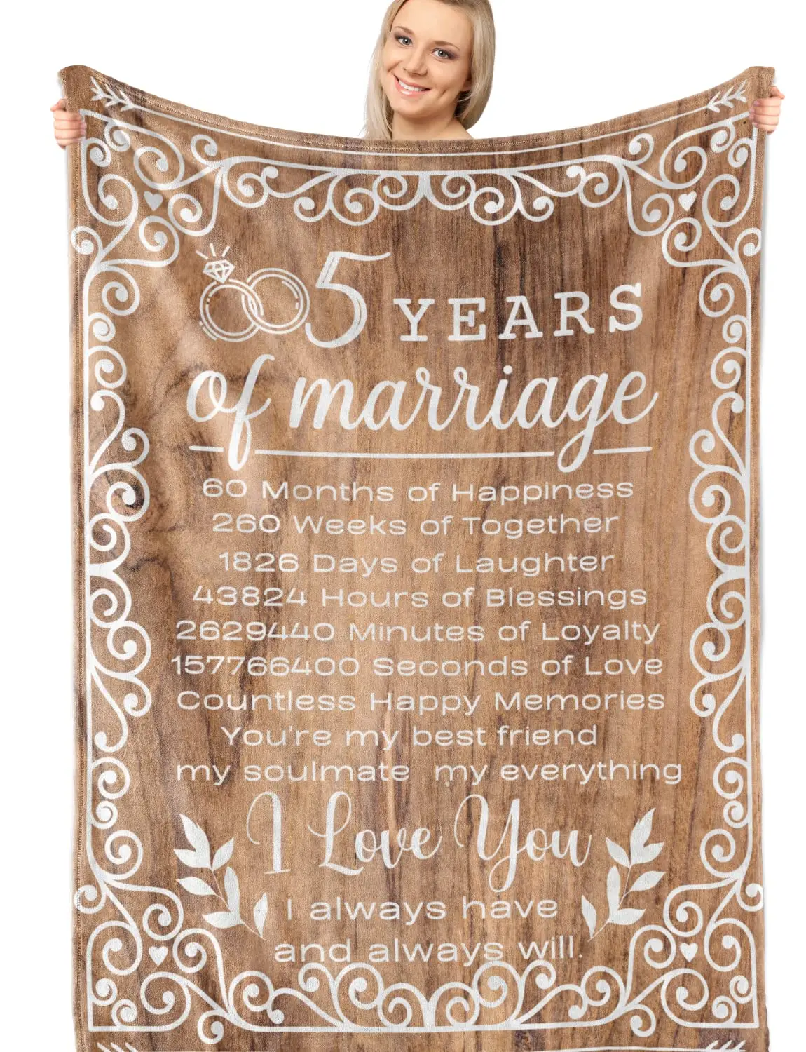 OEM Gifts for Wife, Husband Wedding Anniversary , Birthday, Christmas, Valentines, Gift Blanket