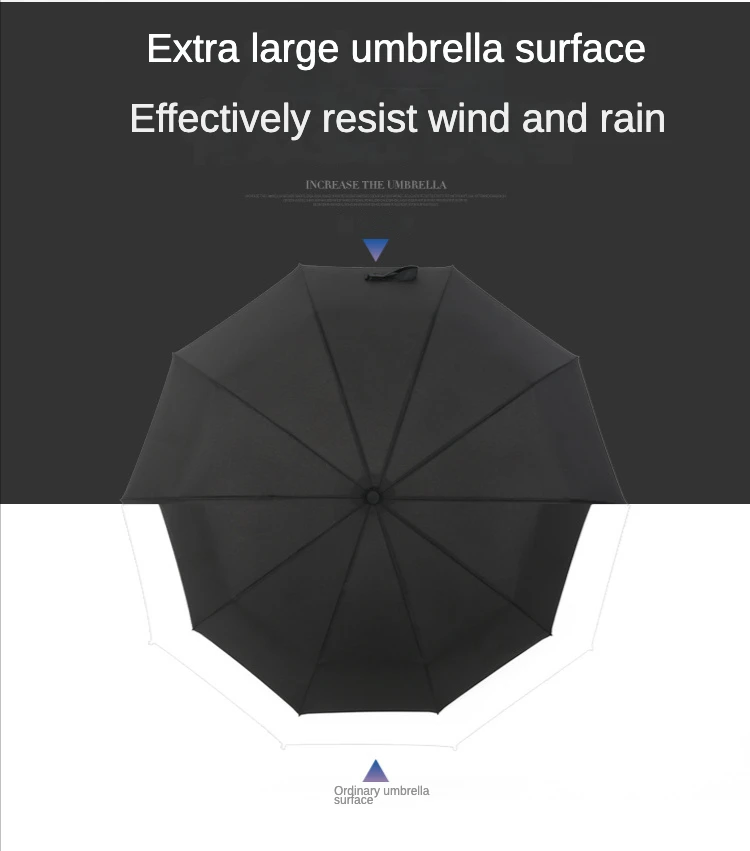 Windproof Double Layer Fully Automatic Resistant Umbrella