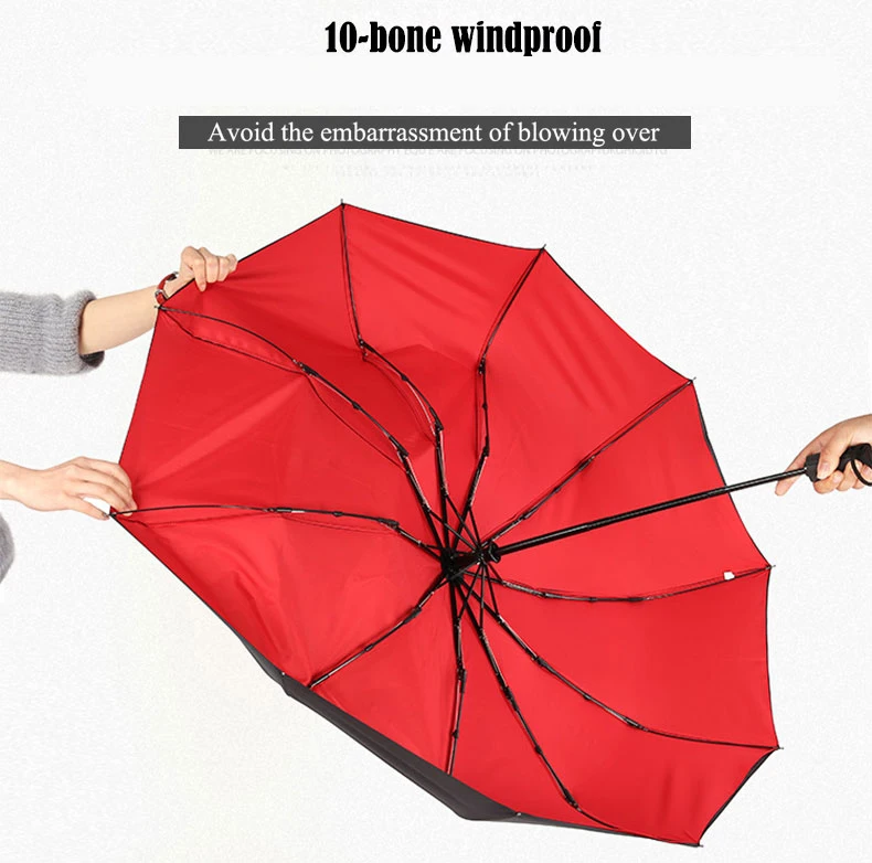 Windproof Double Layer Fully Automatic Resistant Umbrella