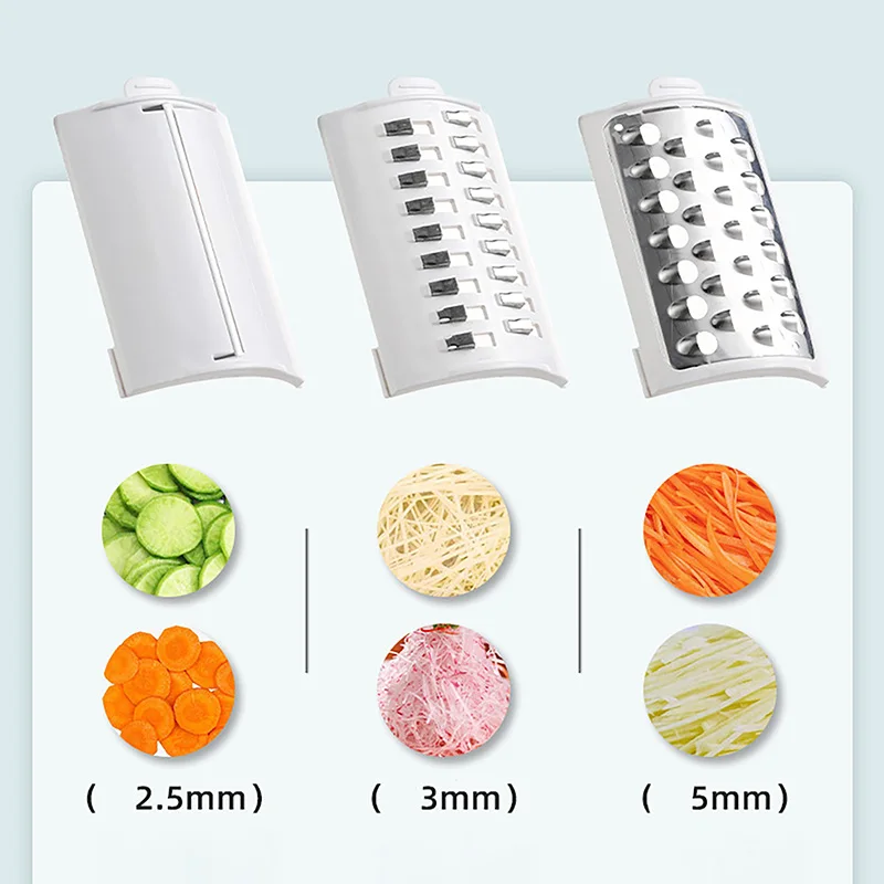 Kitchen Tools New Fully Automatic Electric Vegetable Cutter Household Tool Multifunctional Vegetable Cutting Machine With Blades