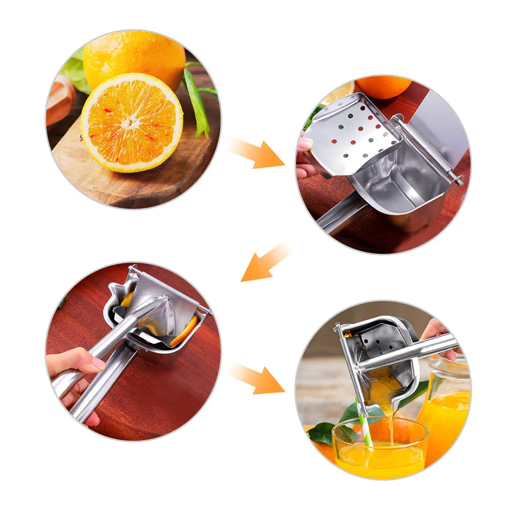 Stainless Steel Fruits Juicer Squeezer Lemon Manual Citrus Orange Hand Press Machine Durable Kitchen Tool