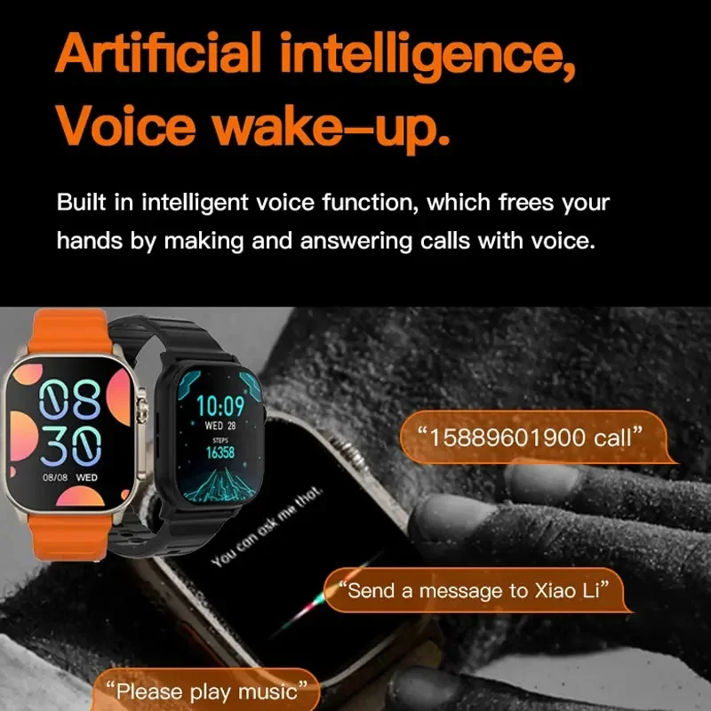 New Watch 9 Ultra Smart Watch 49mm 2023 New NFC Men Women GPS Track Bluetooth Call BT Music Games Wireless Charging Smartwatch