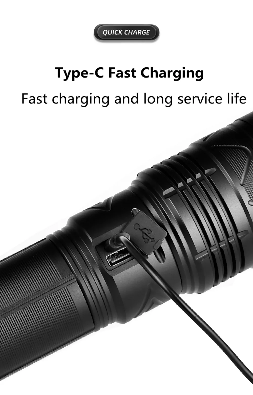OEM High Power Led Flashlight Super Bright Long Range Torch Rechargeable Ultra Powerful Outdoor Tactical Hand Lamp Camping Lantern