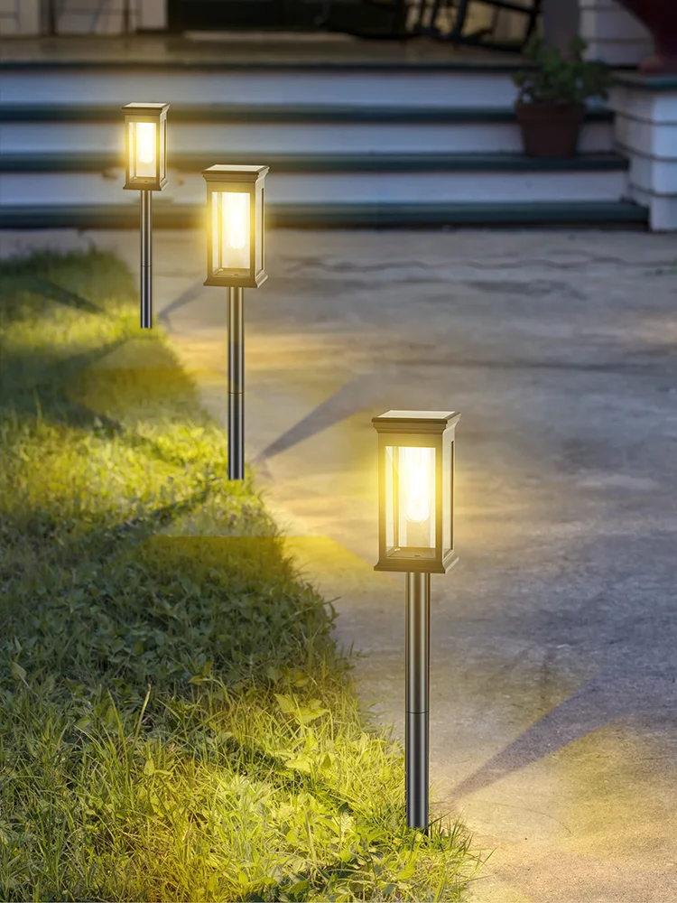 OEM 4Pcs Solar Pathway Lights IP65 Waterproof Solar power Lawn Light Outdoor LED Landscape Lighting Garden for Patio Yard Walkway