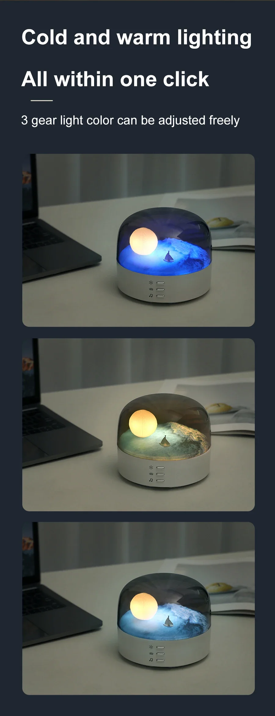 OEM Creative Moon Bluetooth Speaker LED Night Light Wireless Bluetooth Charging Dimming Atmosphere Table Light Indoor Speakers 스피커