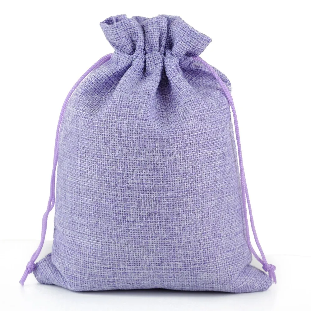 2-10Pcs Jute Drawstring Natural Burlap Bag Jute Gift Bags Multi Size Jewelry Packaging Wedding Diy Burlap Bags Customizable Logo