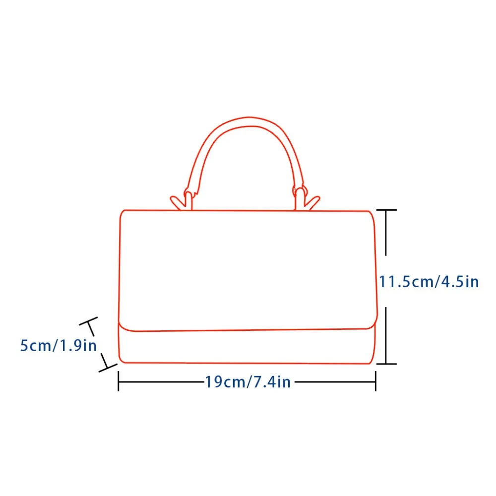 Handtas vierkante tas blauw blauw en wit porselein wilde tas handtas mini tas portemonnee telefoon vrouwen handtassen mini tas