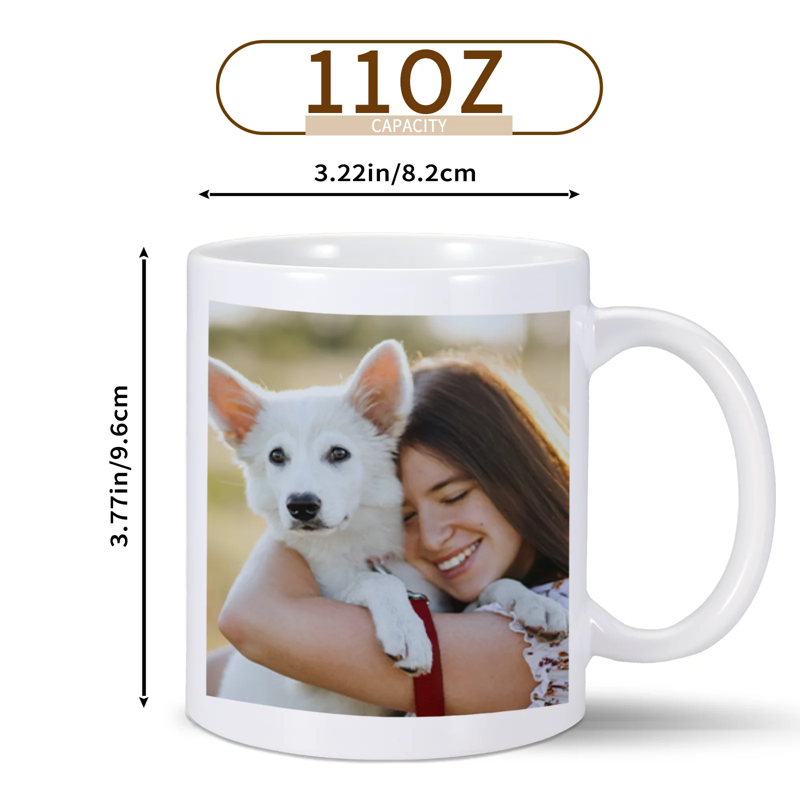 11OZ/330ML Customized Photo Text LOGO Mugs Exclusive Coffee Mug with Picture Ceramics Cups Milk Cup for Friends Couple Gifts