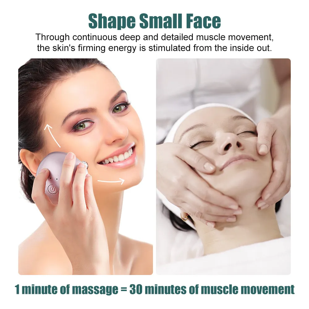 3D Facial Roller EMS Micro Current Tighten Skin Firming Face-lifting Device Skin Remove Edema Fades Fine Lines Massager