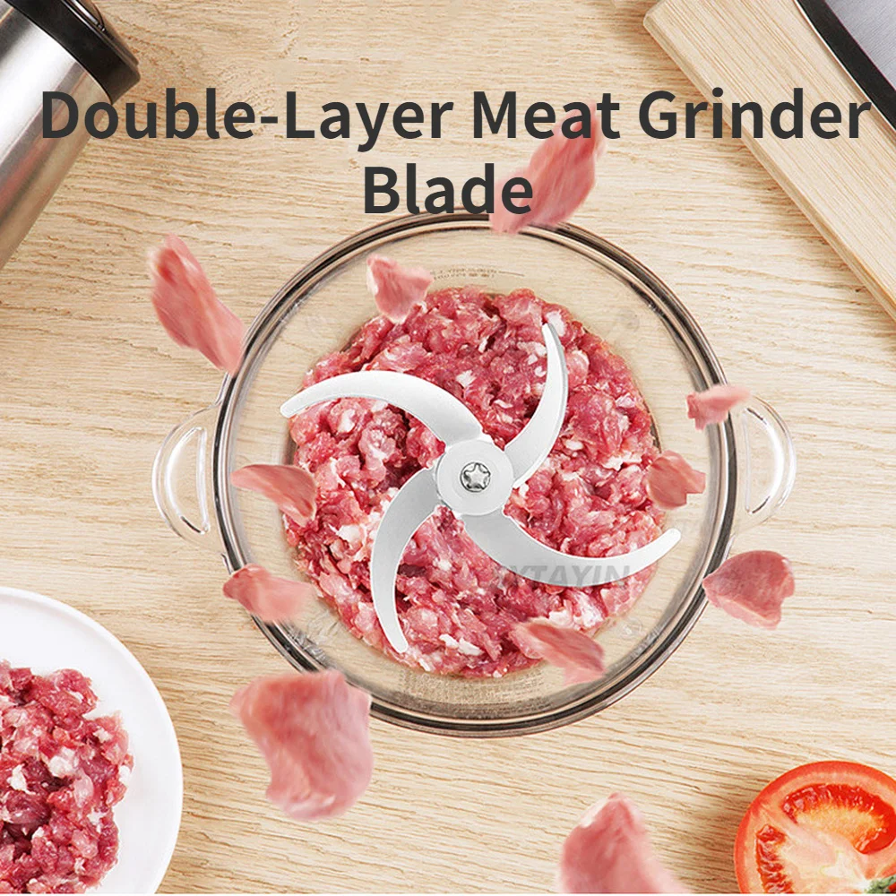 Electric Meat Grinder Blade Food Crusher Processor Replacement Spare Parts for 2L/3L/5L Meat Grinder Accessories Kitchen Tools