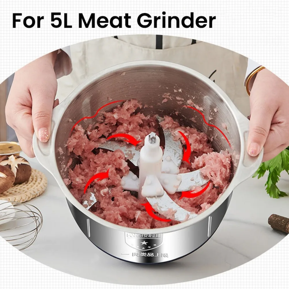 Electric Meat Grinder Blade Food Crusher Processor Replacement Spare Parts for 2L/3L/5L Meat Grinder Accessories Kitchen Tools