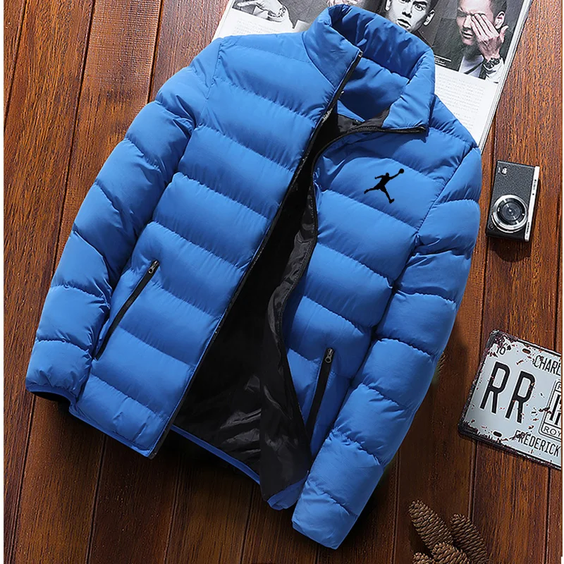 Winter Men's Padded Jacket Middle-aged And Young Large Size Light And Thin Short Padded Jacket Warm Coat S-4xl