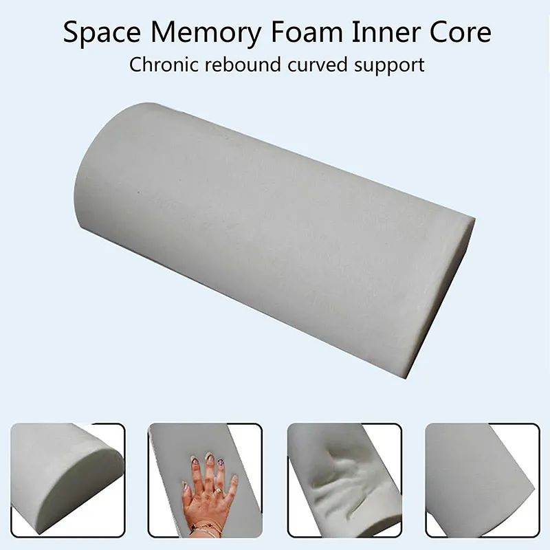 Jade Tourmaline Heating Pillow Far Infrared Heated Massage Bolster Neck Pillow for Cervical Spine  Pain Relief
