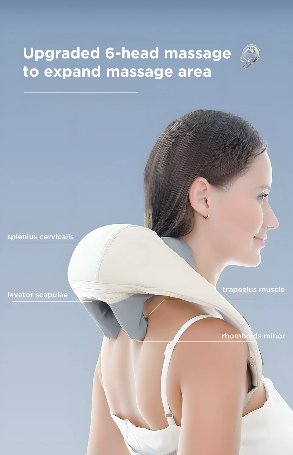 Multi-functional U-shaped simulation human kneading clip massage cape Cervical spine massager Shoulder & Back Massager