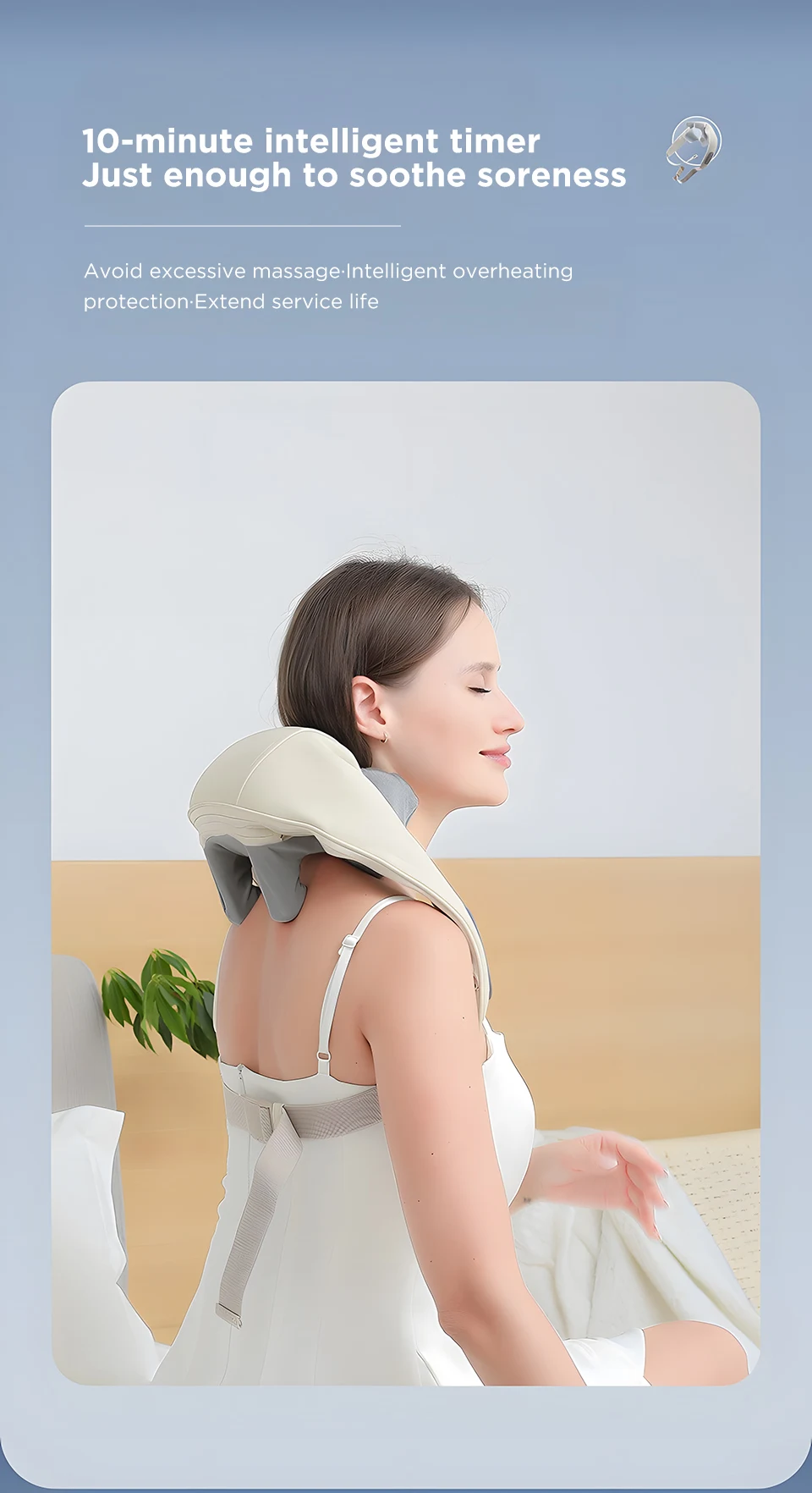 Multi-functional U-shaped simulation human kneading clip massage cape Cervical spine massager Shoulder & Back Massager