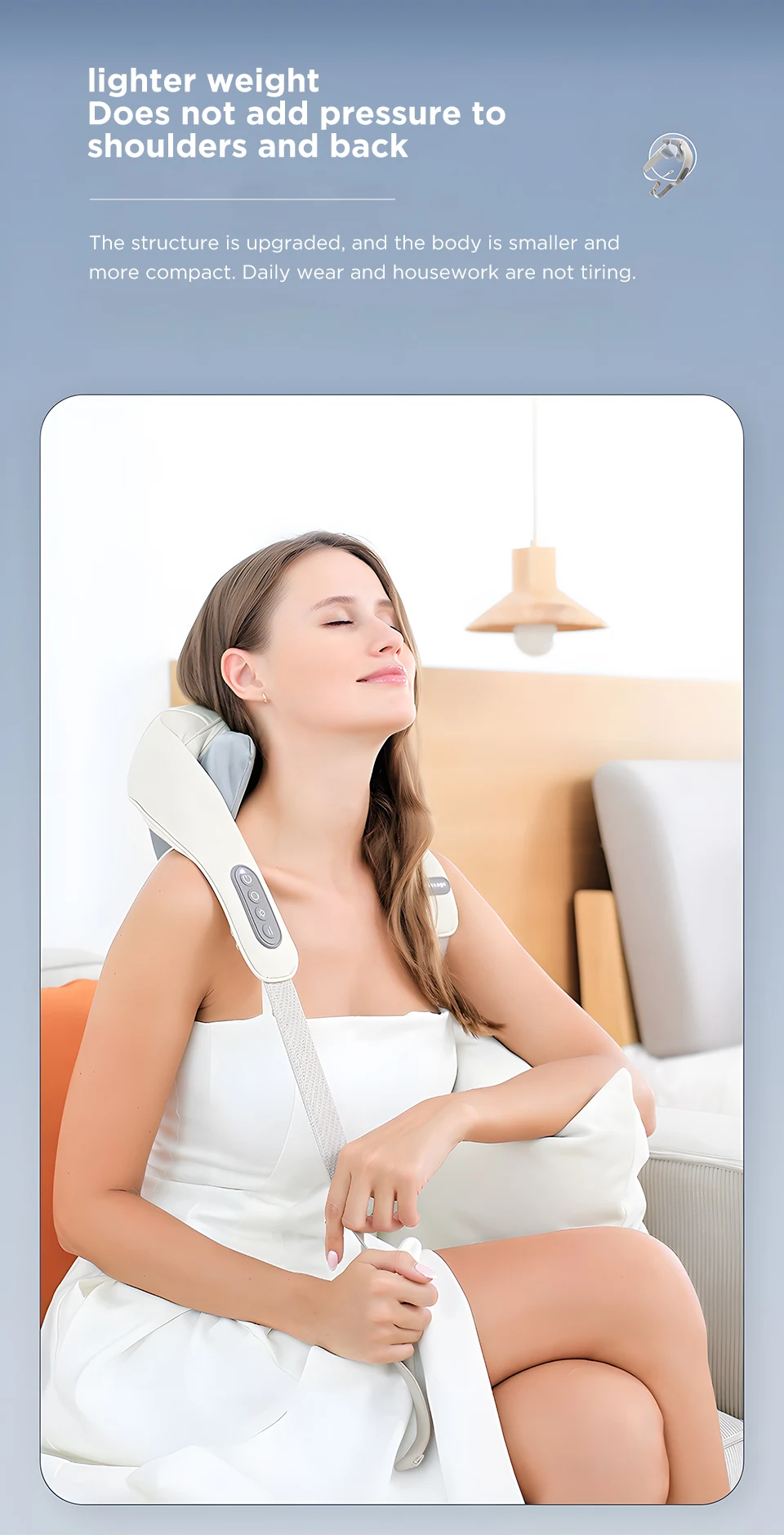 Multi-functional U-shaped simulation human kneading clip massage cape Cervical spine massager Shoulder & Back Massager