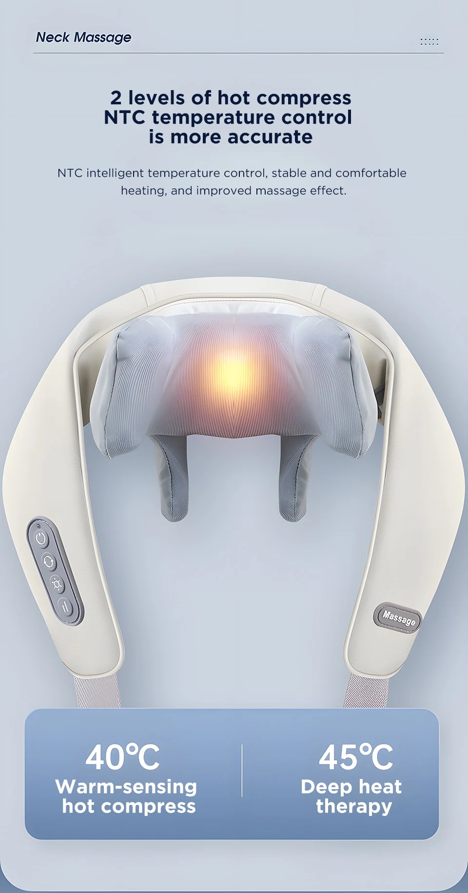 Multi-functional U-shaped simulation human kneading clip massage cape Cervical spine massager Shoulder & Back Massager