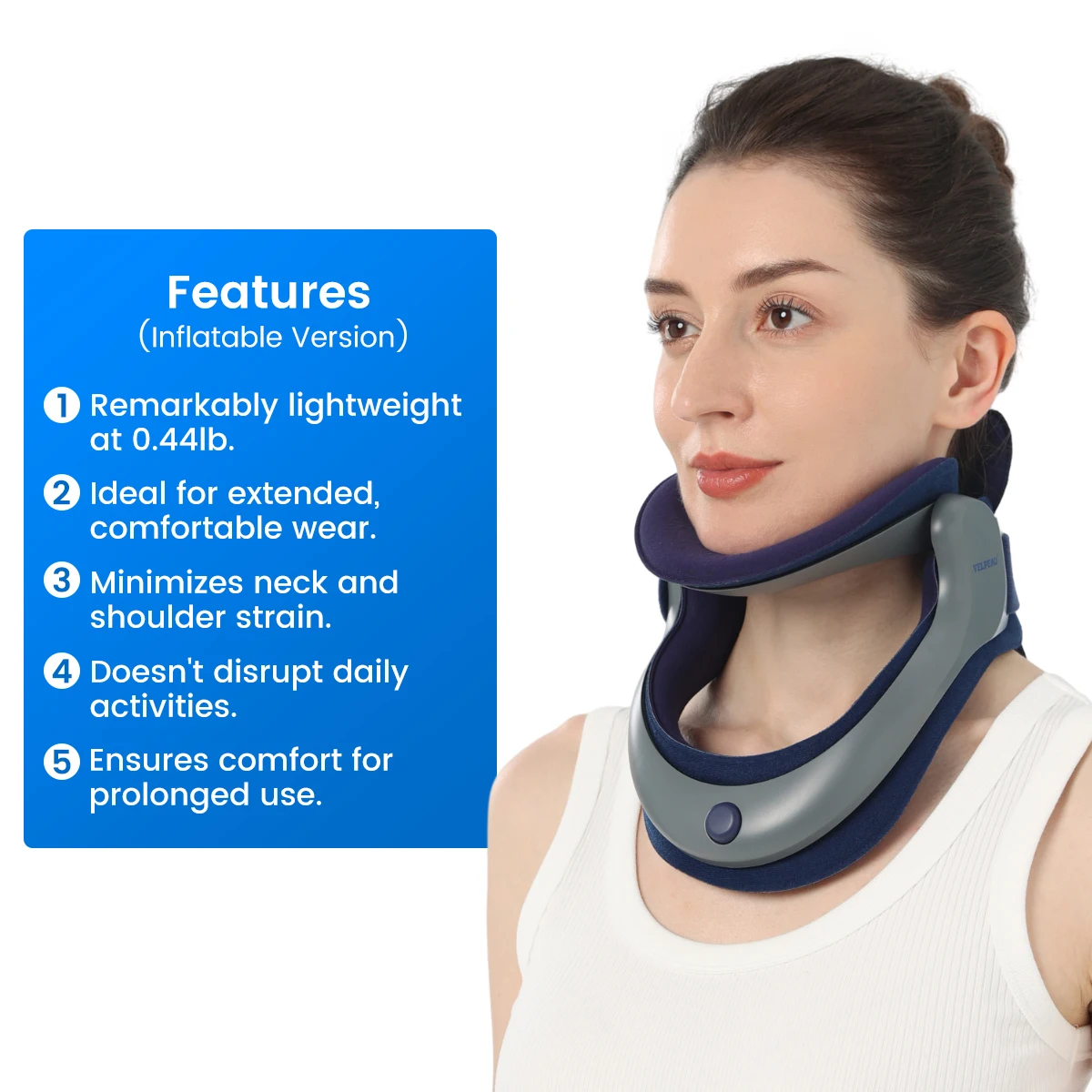 Cervical Traction Device Inflatable for Stretch Care Neck Stretcher Cervical Posture Corrector Angle Can be Adjustable