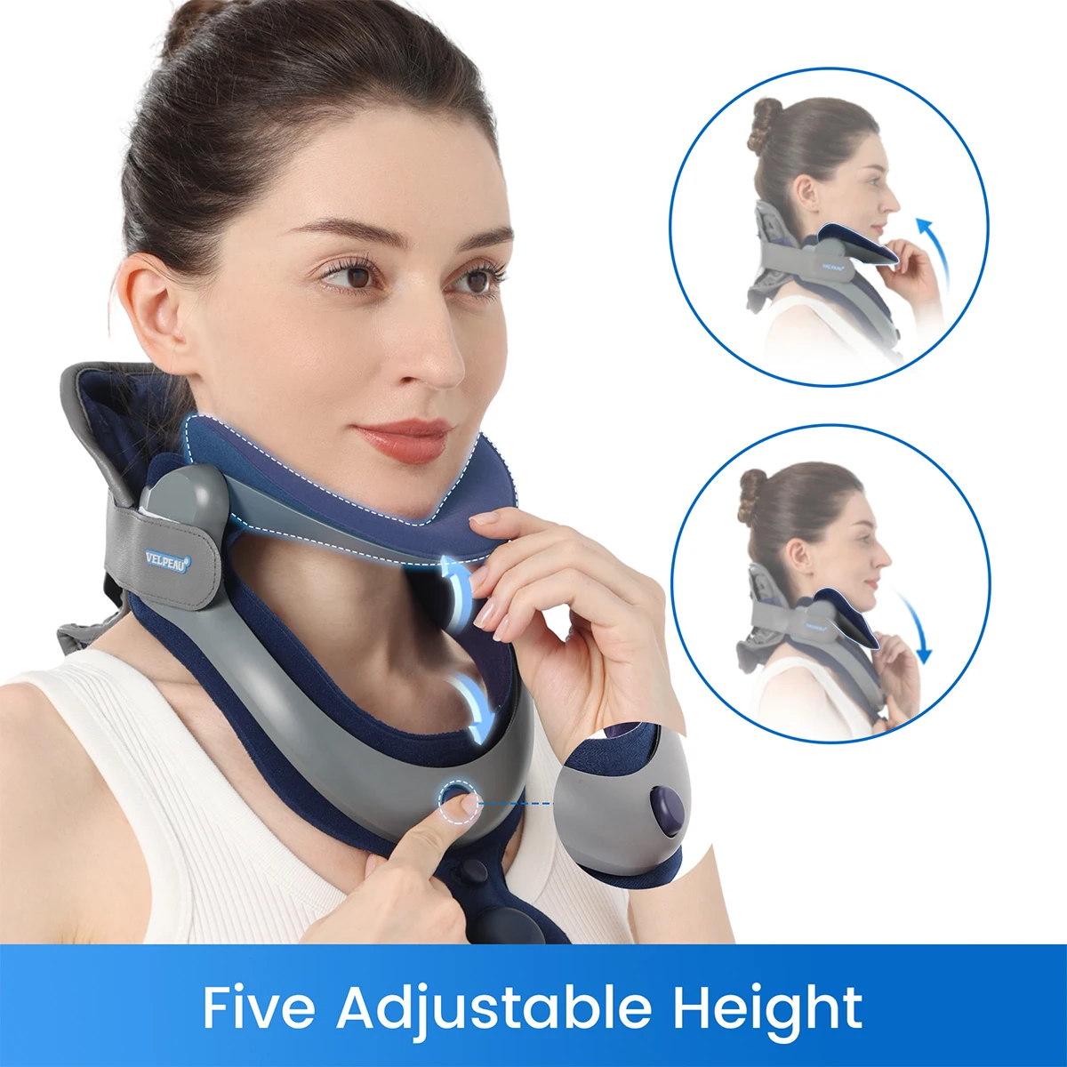 Cervical Traction Device Inflatable for Stretch Care Neck Stretcher Cervical Posture Corrector Angle Can be Adjustable