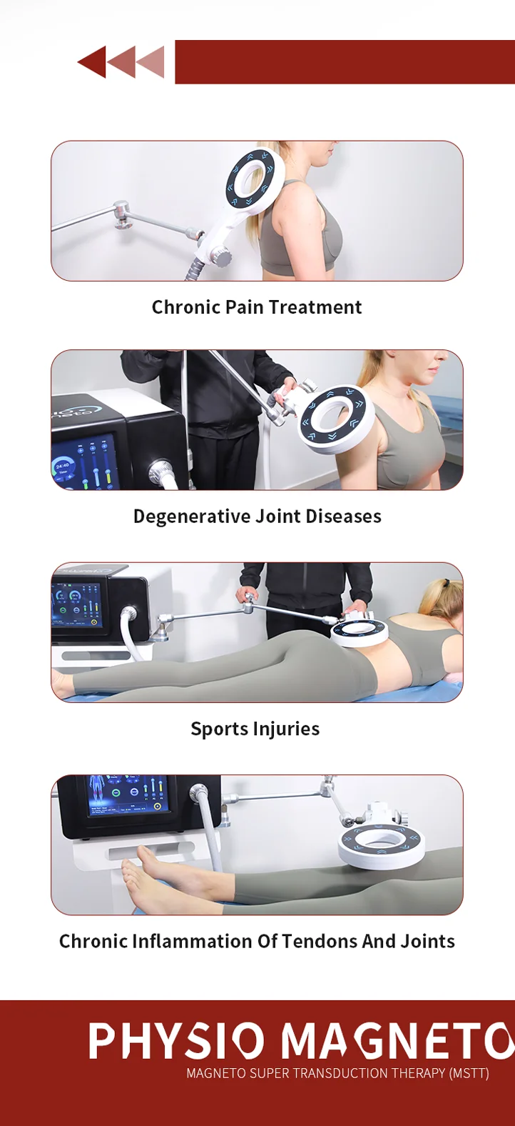 Portable Emtt Physio Magneto Therapy Back Pain Massage Machine Physiotherapy Magnetherapy PEST Sports Injury Body Pain Relief