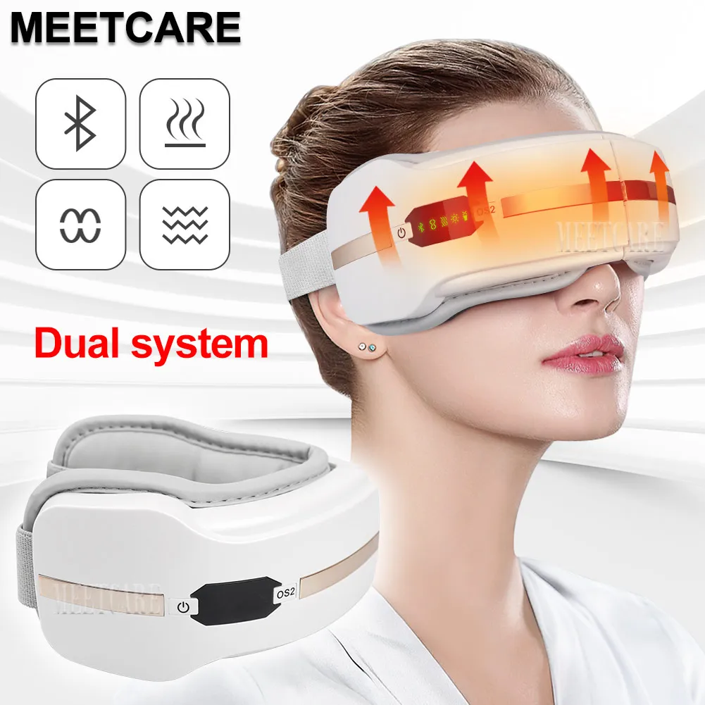 Eye Massager Eyes Fatigue Relief Smart Airbag Vibration Hot Compress Massage Bluetooth Music Relax Sleep Improve Anti Eye Bag