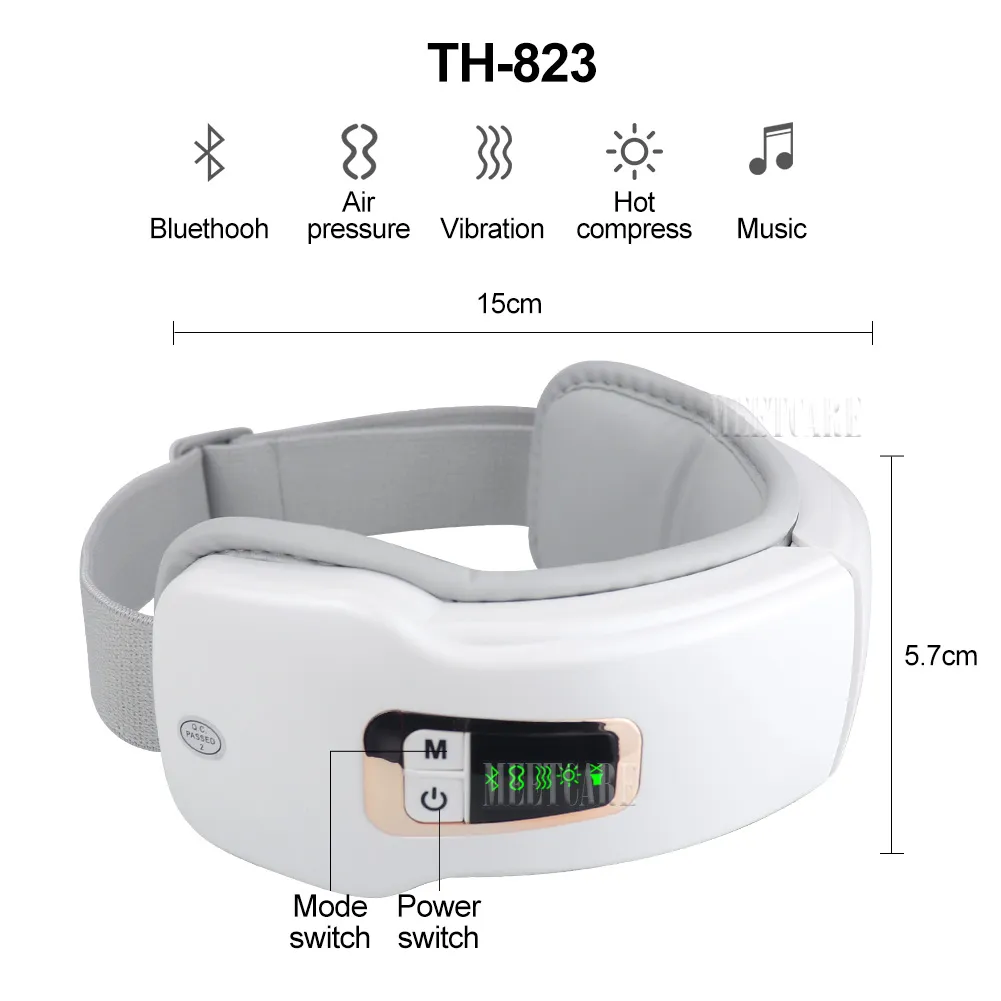 Eye Massager Eyes Fatigue Relief Smart Airbag Vibration Hot Compress Massage Bluetooth Music Relax Sleep Improve Anti Eye Bag