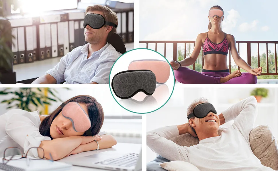 Reusable USB Electric Heated Eyes Mask Hot Compress Warm Therapy Eye Care Massager Relieve Tired Eyes Dry Eyes Sleep Blindfold