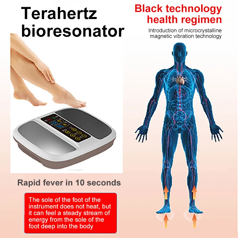 Foot Therapy Devices Terahertz Therapy Wave Foot Massager Tera Hertz Wave Frequency Physiotherapy Machine Health Care