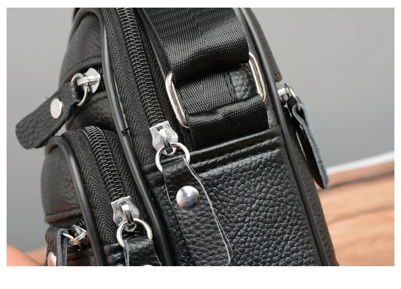 2024 Men's Bag Genuine Leather Handbags Business Shoulder Bags Men Messenger Bags Small Crossbody Bags for Man Fashion Handbag