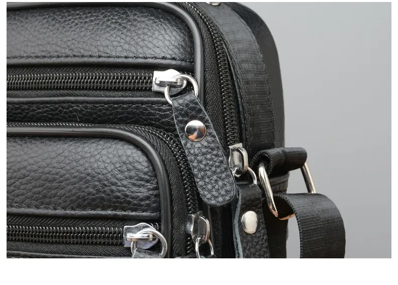 2024 Men's Bag Genuine Leather Handbags Business Shoulder Bags Men Messenger Bags Small Crossbody Bags for Man Fashion Handbag