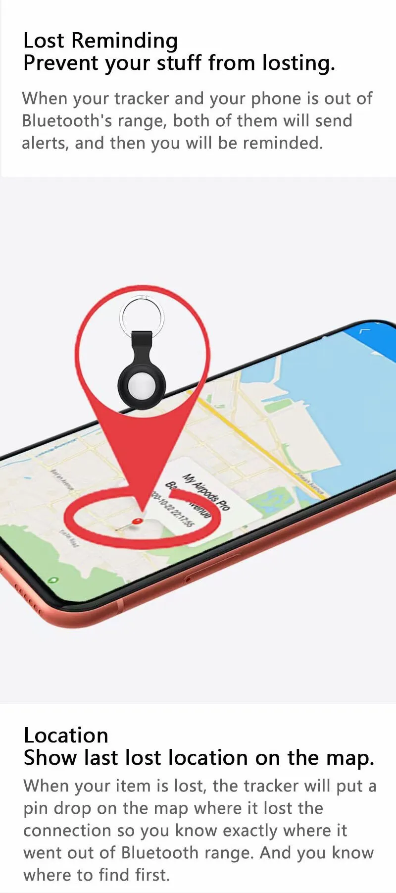 Mini Tracker Bluetooth4.0 Smart Locator Smart Anti Lost Device Locator Mobile Keys Pet Kids Finder For Apple
