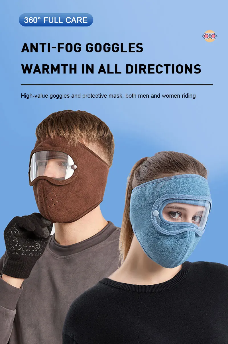 Unisex Face Mask Windproof For Skiing Snowboarding Motorcycling Winter Outdoor Sports Highly Breathable Eye Protection Mask