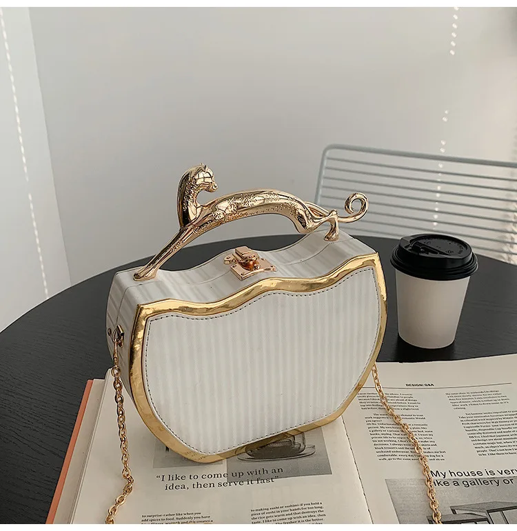 Female Luxury Designer Stripe Printed Women's Handbag Fashion Chain Crossbody Bag Box Tote 2023 Summer New Ladies Shoulder Purse