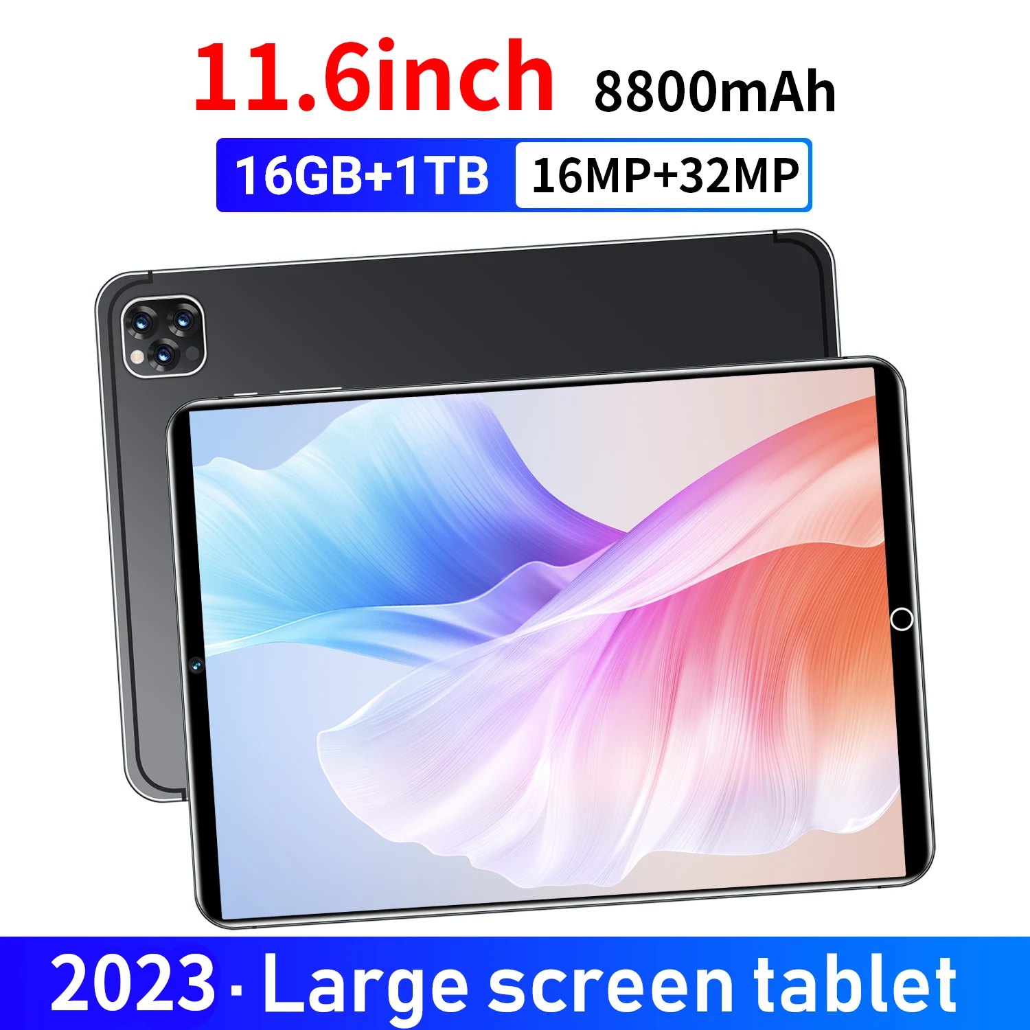 Pad 15Pro+ Tablet Android 11.0 Phablet Global Version 11.6 inch 16GB 1TB 5G 8800mAh Snapdragon 870 Tablet Dual SIM WIFI HD4K New