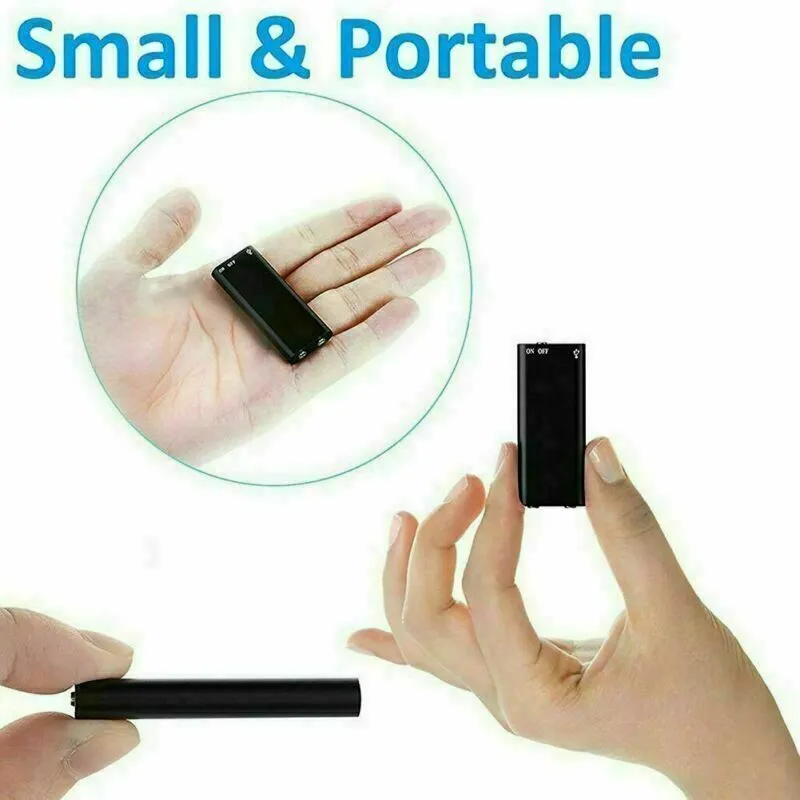 Mini Audio Voice Recorder Oculta 4/8/16/32G Sound Activated Record Magnetic USB Flash Driver Dictaphone Professional MP3 Player