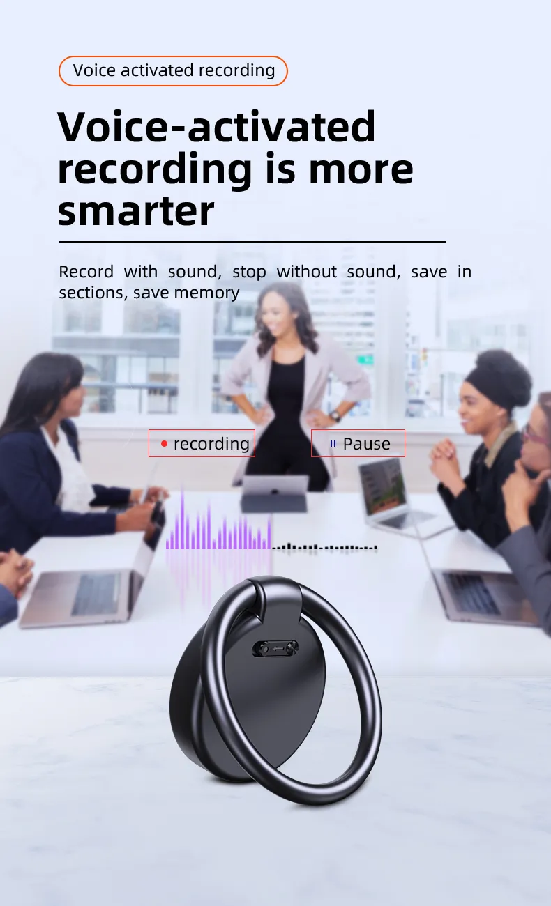 8-32GB Mini Keychain Voice Actiaved Recorder Espia Intelligent Noise Reduce Microphone Digital Audio Sound Recording MP3 Player