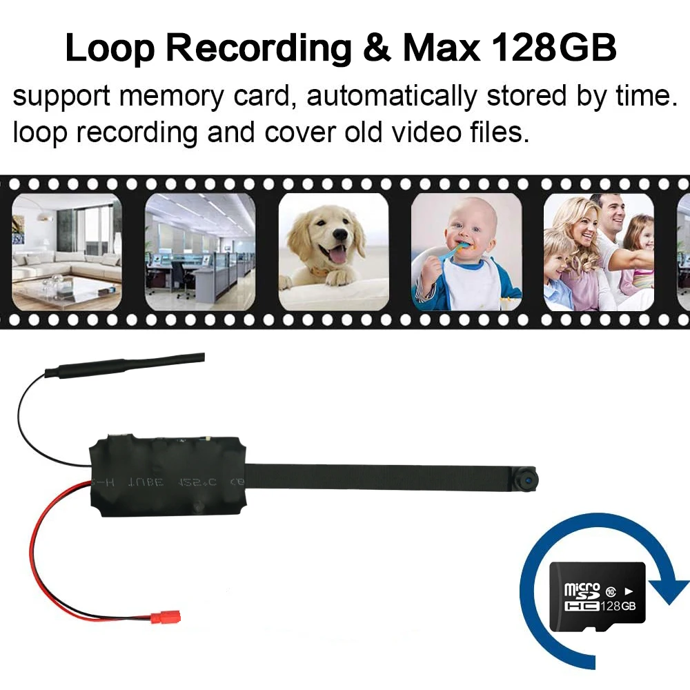 Full HD 1080P Secret Mini WIFI Camera Wireless Security Remote View 4K Cam Video Audio Recorder Micro Body Camcorder hidden Card