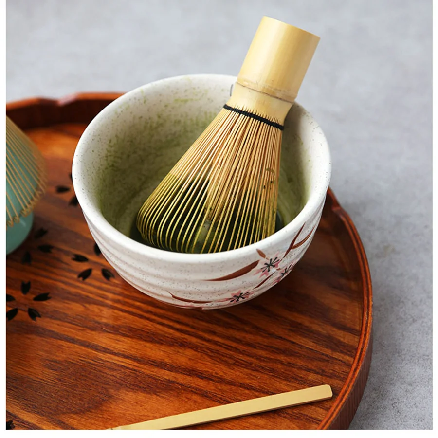 1 Piece Japanese Tea Set Matcha Green Tea Blending Brush Bamboo Utility Brush Tool Kitchen Matcha Bamboo Accessories