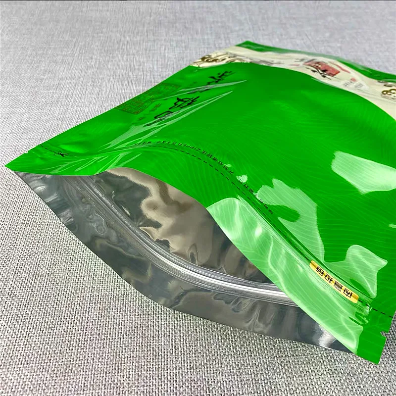 250g/500g Chinese Longjing Tea Set  Maojian Zipper Bags YunWu Biluochun Green Tea Recyclable Sealing No Packing Bag