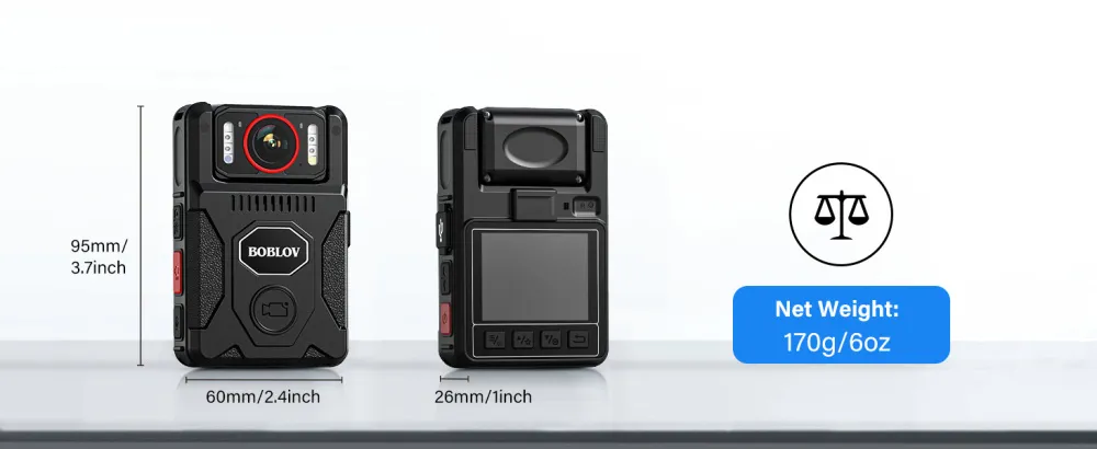 M7 Pro 4K Mini Body Worn Camera Police 128GB Video Recorder 180° Rotate Cameras 4000mAh 15 Hours Recording GPS Bodycam