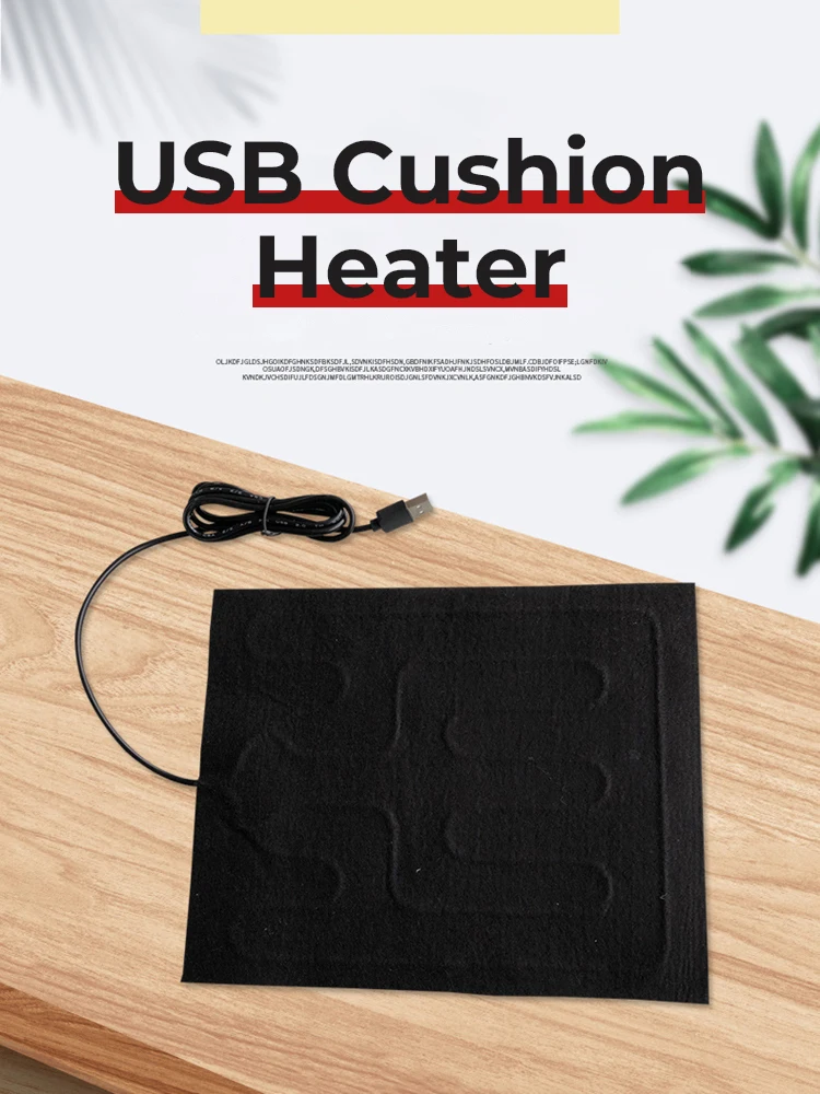 USB Heating Film Warm Folding Heated Sheet Waterproof Car Seat Mat Cushion Pet Reptile Winter Warm Climbing Outdoor Heating Pads
