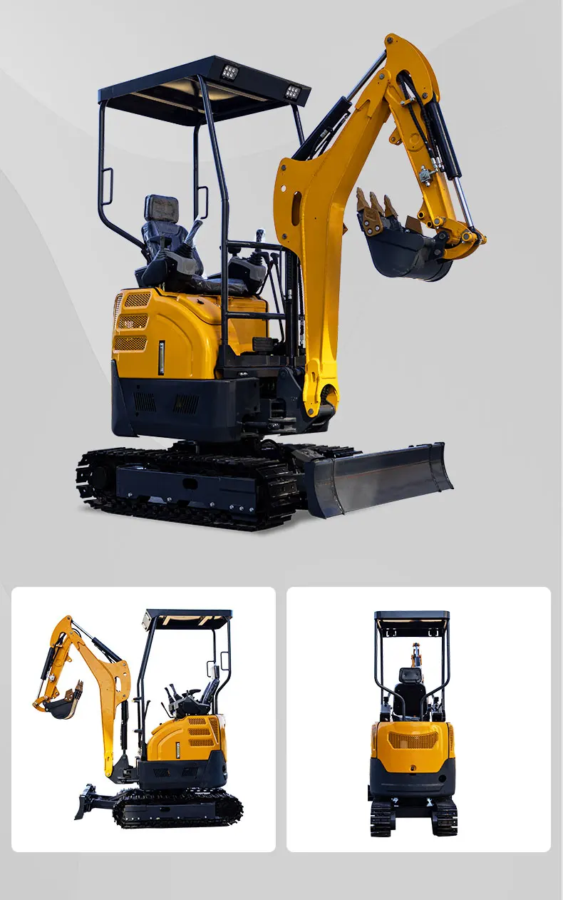 2200kg Hydraulic Digger Machine Mini Agricultural Excavator  crawler excavator for sale China mini excavator digger good price