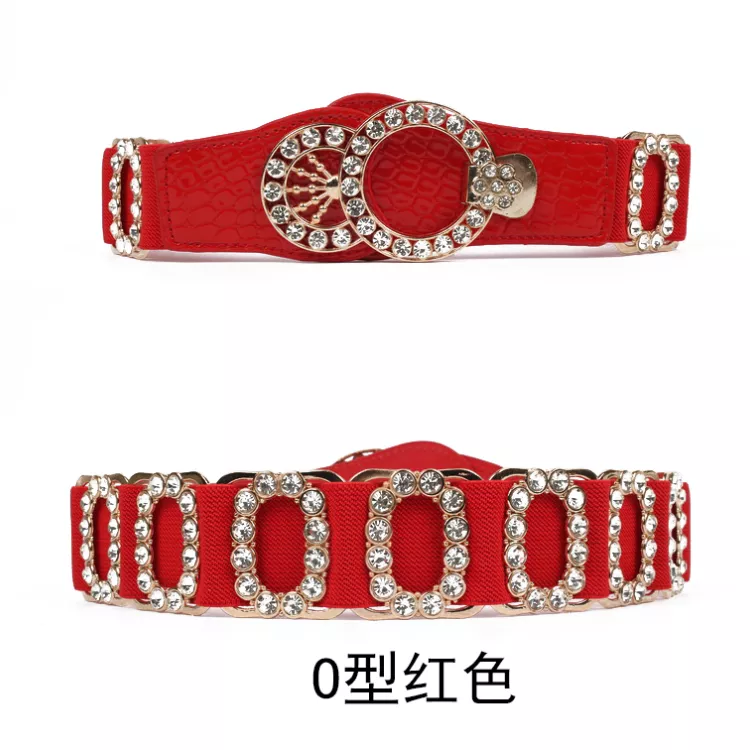 New ladies elastic waistband handmade rhinestone belt fashion women's accessories, the best wedding party jewelry