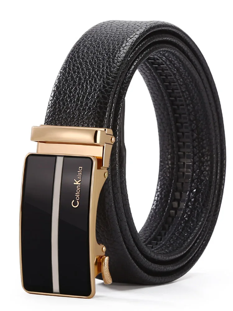 Luxury 3.5cm Width PU Leather Designer Brand Outdoor Men Belt Soft Real Casual Accessories Women Black Belt