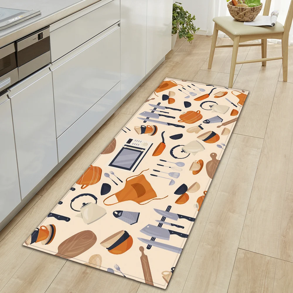 Modern Kitchen Floor Mat Home Hallway Entrance Doormat Living Room Bedroom Decor Carpet Balcony Bathroom Door Anti-Slip Foot Rug