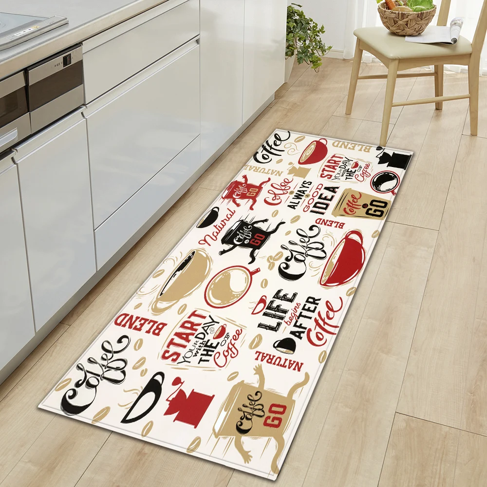 Modern Kitchen Floor Mat Home Hallway Entrance Doormat Living Room Bedroom Decor Carpet Balcony Bathroom Door Anti-Slip Foot Rug