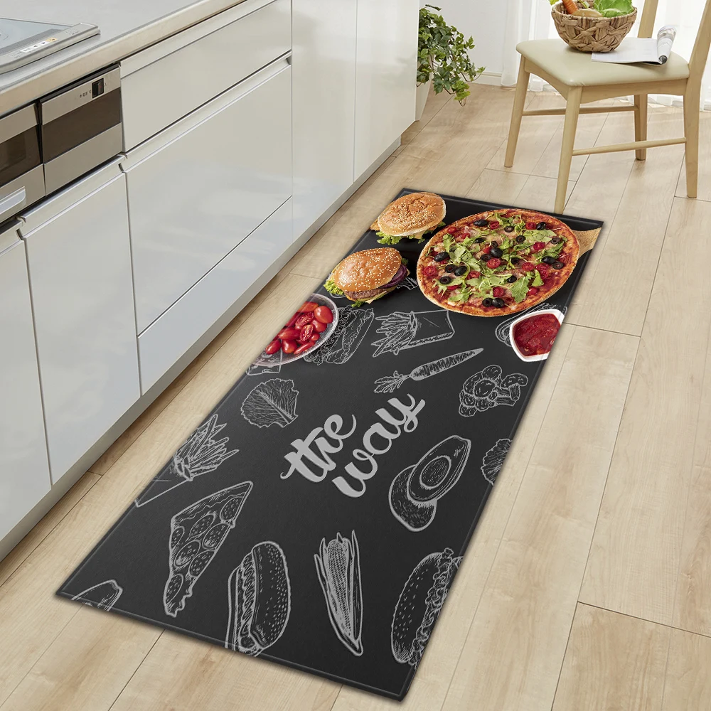 Modern Kitchen Floor Mat Home Hallway Entrance Doormat Living Room Bedroom Decor Carpet Balcony Bathroom Door Anti-Slip Foot Rug