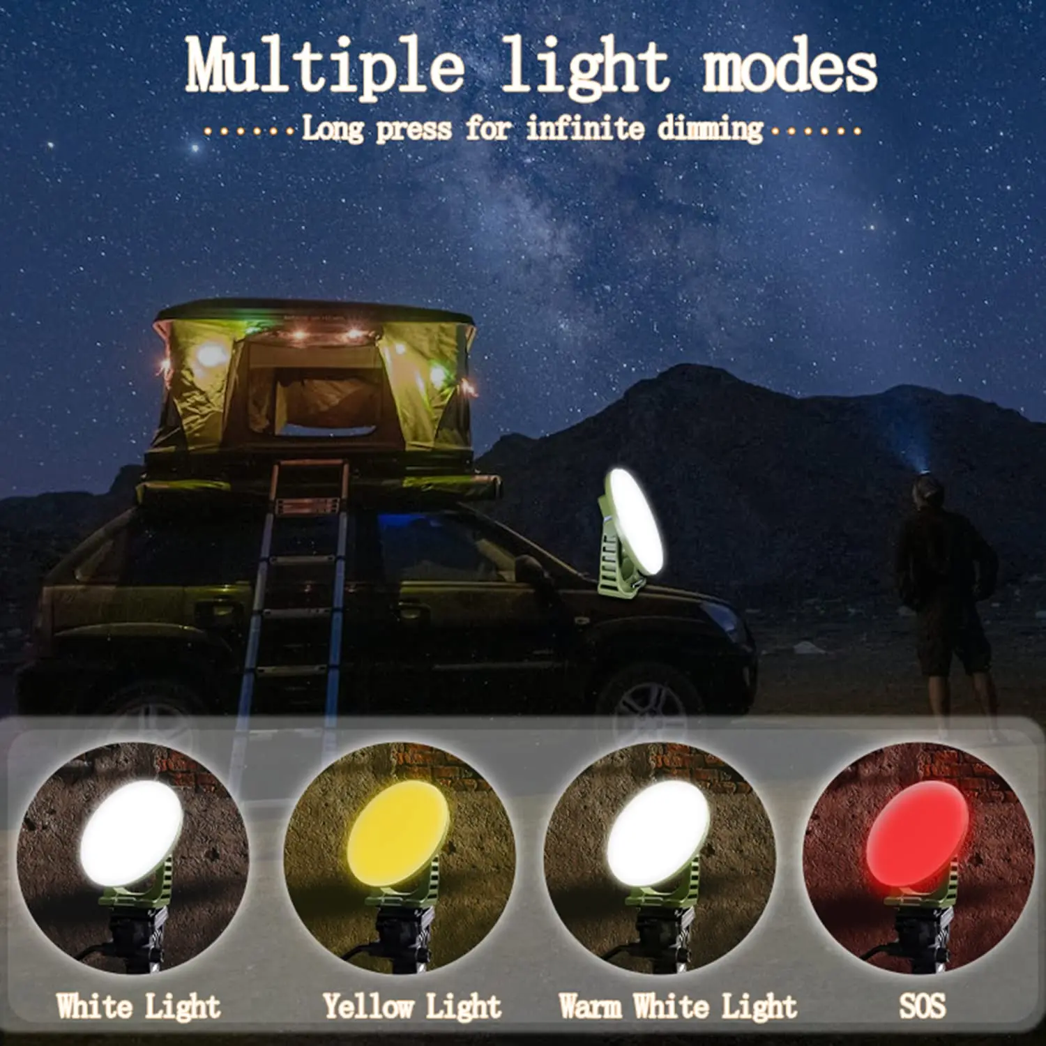 16500mAh Rechargeable Camping Light with Red Flash LED Camping Lantern Portable IP54 Tent Light Power Failure Emergency Lantern