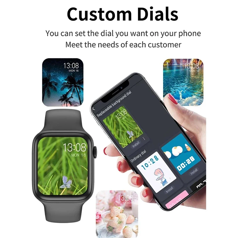 Original Smart Watch I9 Pro Max Series 9 Phone Call Custom Watch Face Sport Waterproof Women Man Wireless Charging Smart Watch